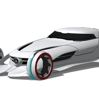 超精细汽车模型 改装车 silver